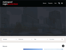 Tablet Screenshot of metropoolregioamsterdam.nl